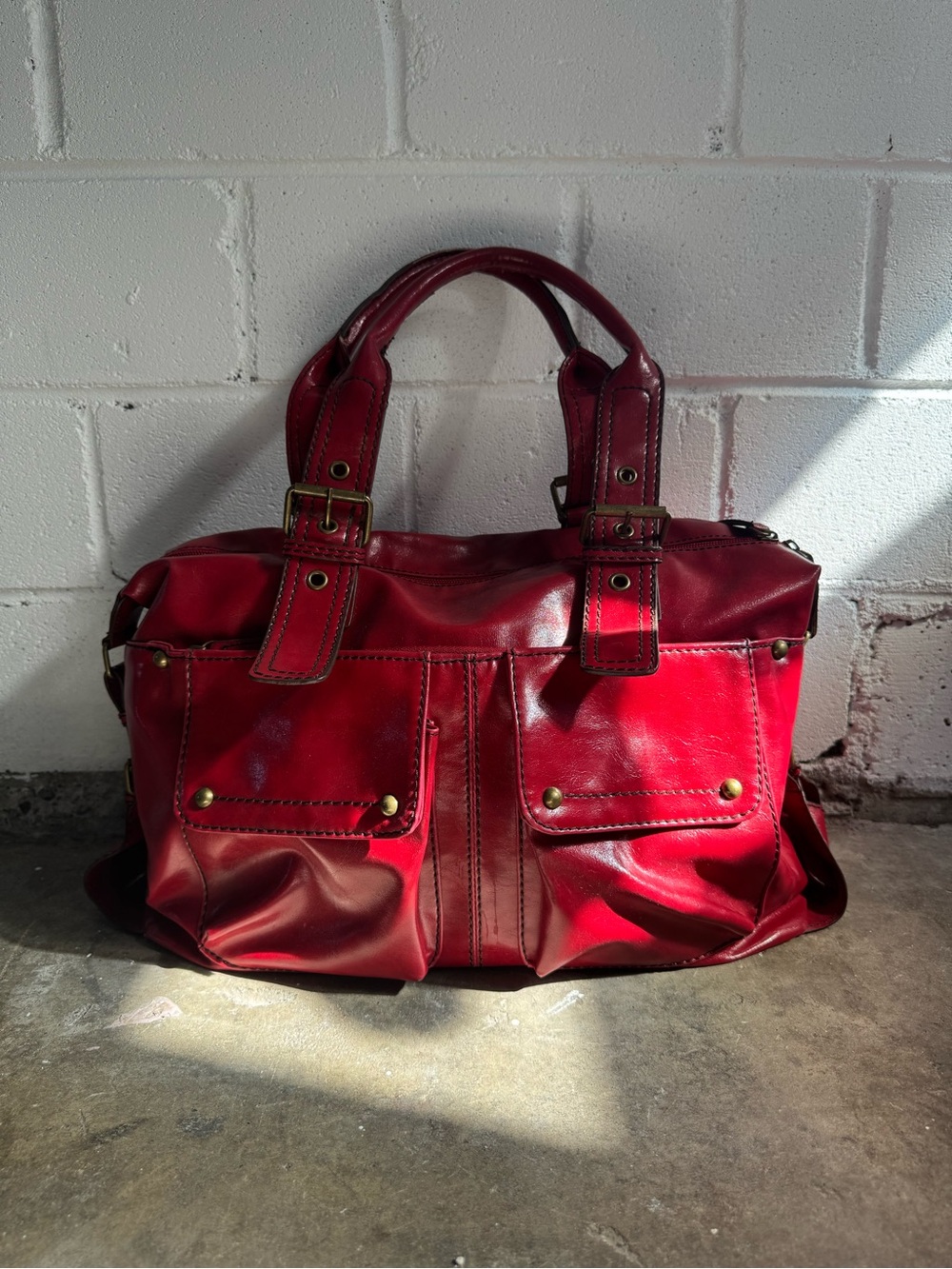 Vintage Red Aldo Large Bag